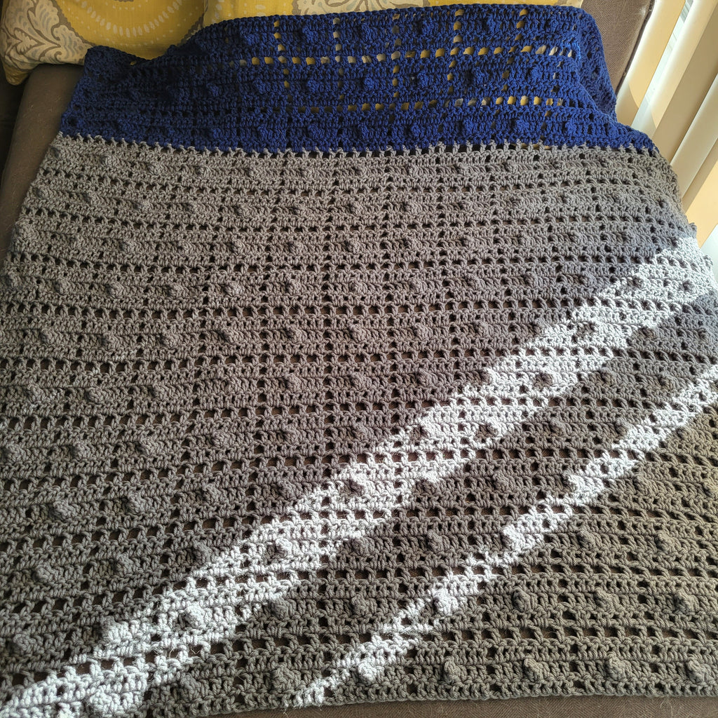 Bobble Lap Crochet Blanket