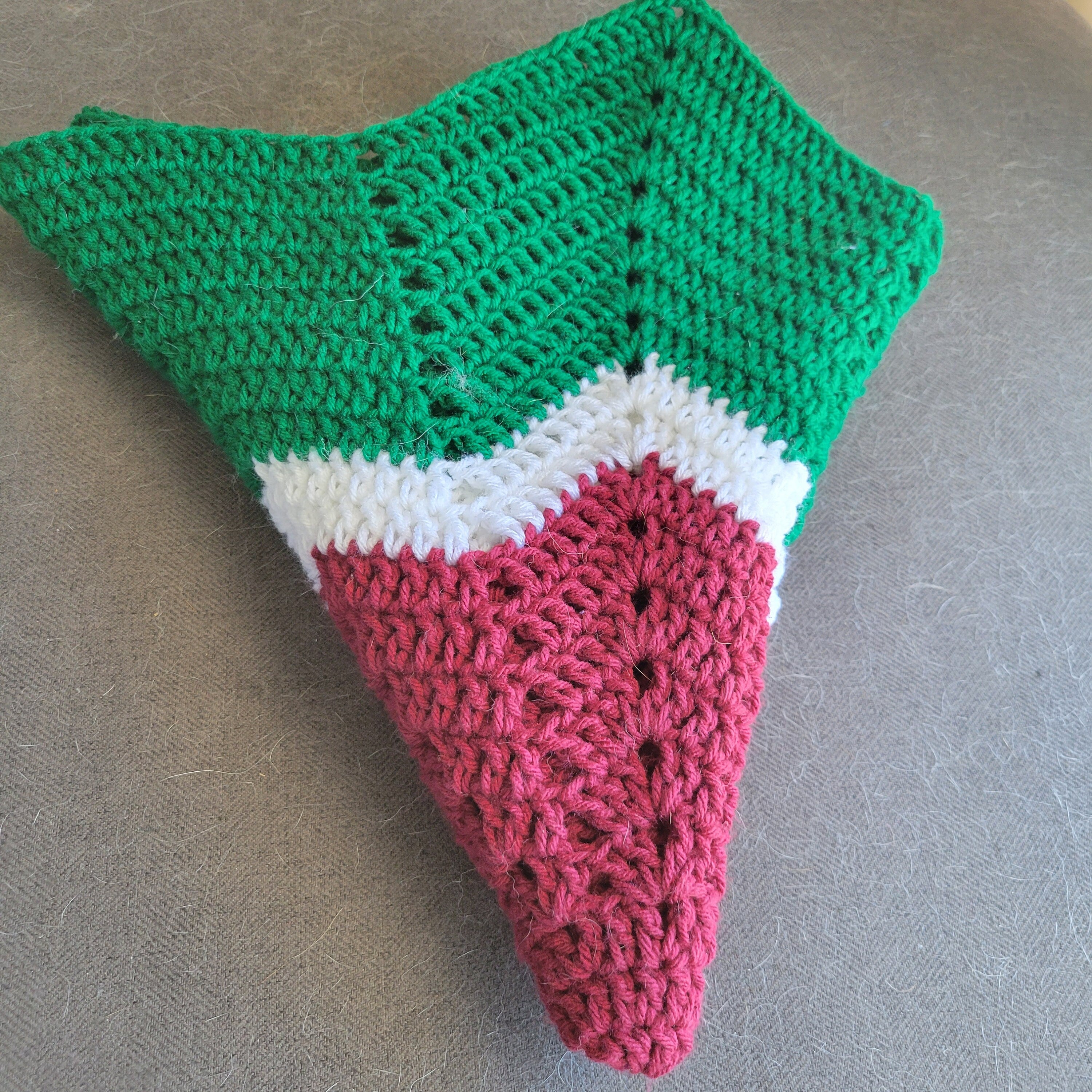 Watermelon Star Crochet Blanket